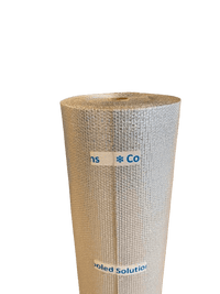 Insulation foil on roll 150 cm x 50 m x 4 mm (aluminum + bubble foil)