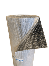 Insulation foil on roll 150 cm x 50 m x 4 mm (aluminum + bubble foil)